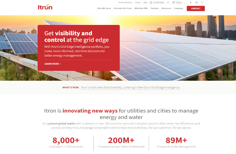 Itron's New Website 